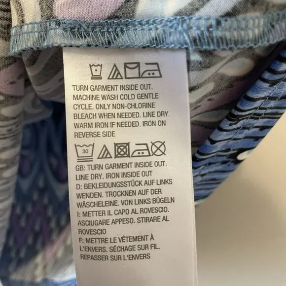 Bob Mackie Wearable Art Long Sleeve Knit Tunic Top 1X Artsy Bell Sleeve - Picture 9 of 10